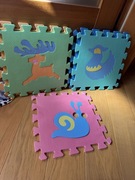 Puzzle piankowe ze zwierzątkami 