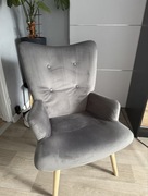 Szary fotel Homla 