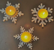 Zestaw świątecznych świeczników