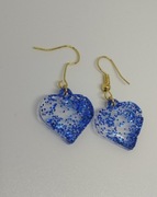 Kolczyki niebieskie serca