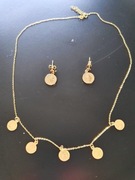 Komplet, złoto, monety- przepiękny