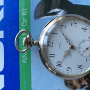 Zegarek kieszonkowy Imega srebro zlocone 