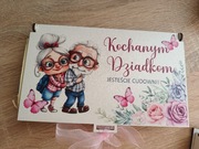 Prezent na dzień babci i dziadka Pudełko drewniane dla dziadka