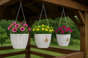 Doniczka rattanowe wisząca 