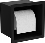 MEXEN X-WALL-P uchwyt na papier toaletowy ukryta półka kolot czarny