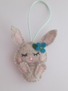 OZDOBA ŚWIĄTECZNA ZAJĄCZEK WIELKANOC FILC HAND MADE