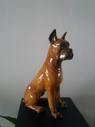 Duża porcelanowa figurka pies Goebel