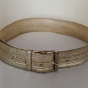 **VINTAGE **szeroki ozdobny PASEK złoty USA  90 x 5 cm 1950+