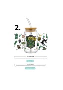 Szklany kubek Slytherin Harry Potter