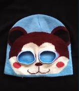 Zimowa czapka Kot Miś z miejscem na oczy 3-6 lat