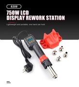 Stacja lutownicza JCD 8208B 750W z cyfrowym wyświetlaczem LCD BGA Hot Air