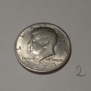Half dollar 1/2 dolara Kennedy D 1971 (2)