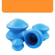 Bańki Chińskie Gumowe Zestaw 4szt Funkcja Bańki i Masaż na Cellulit