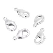 Zapięcie Lobster, Silver Color, 10 mm., 5 szt.