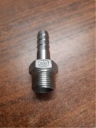 Złączka do węża nierdzewna 3/8 na wąż 10 mm króciec nierdzewny