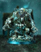 Tombstone Golem – Strażnik Cmentarzy - Figurka - 32mm 14K zgodna z DnD RPG 