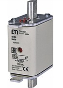 Wkładka topikowa ETI Polam 500 V IP20 80A NH00/WT-00 gF 004114338
