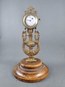 Zegar empirowy szpindlak pasówka XIX wiek. 