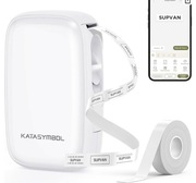 SUPVAN E16 Bluetooth Drukarka Etykiet z 1 rolką 15 mm x 6 m etykiet