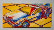 DeLorean Obraz akrylowy 60x30cm