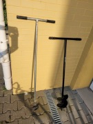 Świder ręczny do gleby 2 sztuki duża i mała średnica 