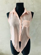 Nowa CROPP bluzka top serduszka pastelowa S 36