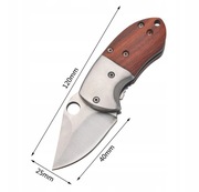 Nóż scyzoryk składany TAKTYCZNY survival drewno