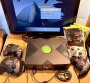 Konsola Xbox Classic + 4 Pady + 4 Gry – Zestaw - wyprzedaż