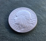 5 złotych 1932 Głowa kobiety srebro 