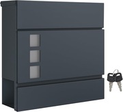 Skrzynka na listy z gazetnikiem – nowoczesna, zamykana