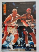 Plakat NBA Magic Basketball - Barkley / Rider / Robinson - lata 90 vintage