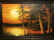 Obraz pejzaż olejny autor Stark 53x81