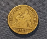 Moneta Francja 50 centymów 1923