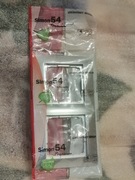 DR2/43 Ramka podwójna 2-krotna Simon 54 Srebrny Mat