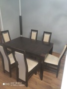 Stół plus 6 krzeseł do renowacji