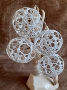 BOMBKI SZYDEŁKOWE RĘCZNIE ROBIONE 4 szt (14) 