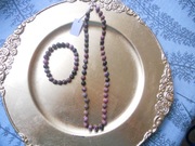 Naszyjnik i bransoletka z rodonitu