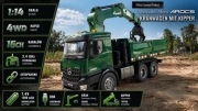 Amewi 22568 Mercedes-Benz Arocs Crane with Tipper Green 2.4 GHz 16 kanałów