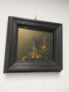 Stary obraz malowany na płótnie 