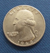 1/4 dolara 25 centów Quarter Dollar 1968 USA 
