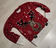 świąteczny sweter swetr choinka przebranie renifer nr 2632