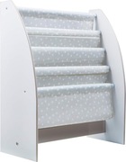 HelloHome regał na książki 4 półki biały dziecięcy jak NOWY