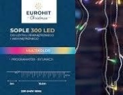 Sople 300 LED zewnętrzne programator 8 funkcji multikolor Eurohit Christmas