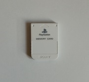 Oryginalna karta pamięci PS1 PSX PlayStation biała 