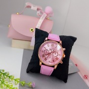 Zegarek * Damski i Torebeczka Elegancki Soczysty Róż Lekki i Delikatny