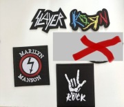 Naszywki haftowane - metal: Slayer, Korn, Marilyn Manson