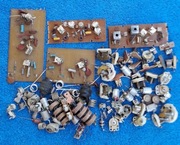 CZĘŚCI ELEKTRONICZNE KF I UKF: ELEMENTY STROJENIOWE:TRYMERY, CEWKI, DŁAWIKI