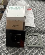 Gniazdko elektryczne z wejściem USB-A i USB-C i szklaną ramką