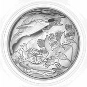 Monety srebrne, 20 Euro, próba .900 z serii Życie na Ziemi