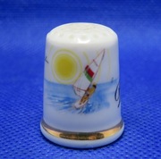 Naparstek Kolekcjonerski Porcelanowy Benalmádena Hiszpania 